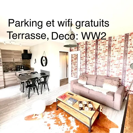 Apartment Le Way, Style Seconde Guerre Et Terrasse Caen